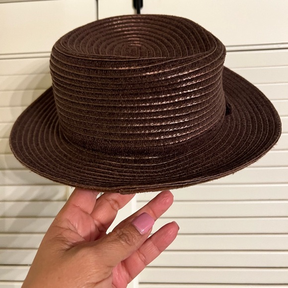 August Hats Accessories - Brown Velvet Hat